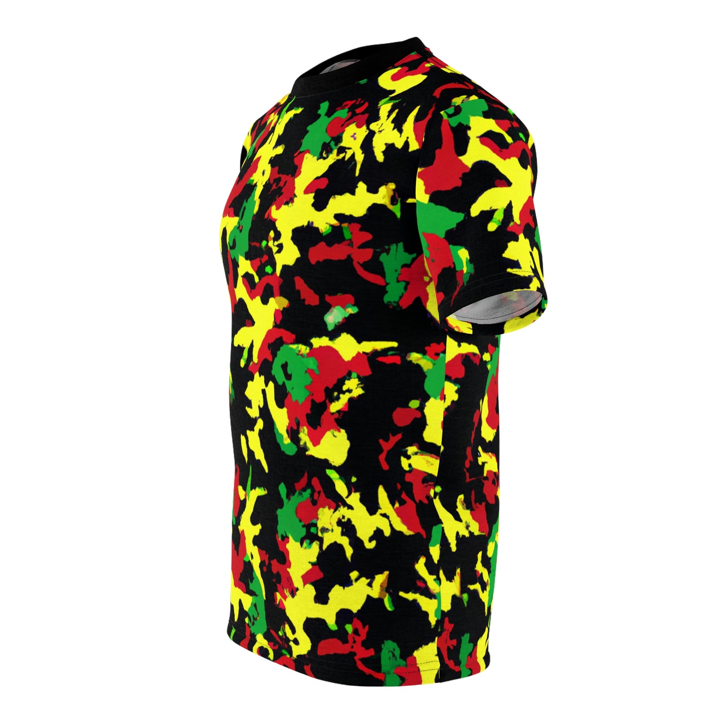 Rasta Camo - AI Art - T-Shirt