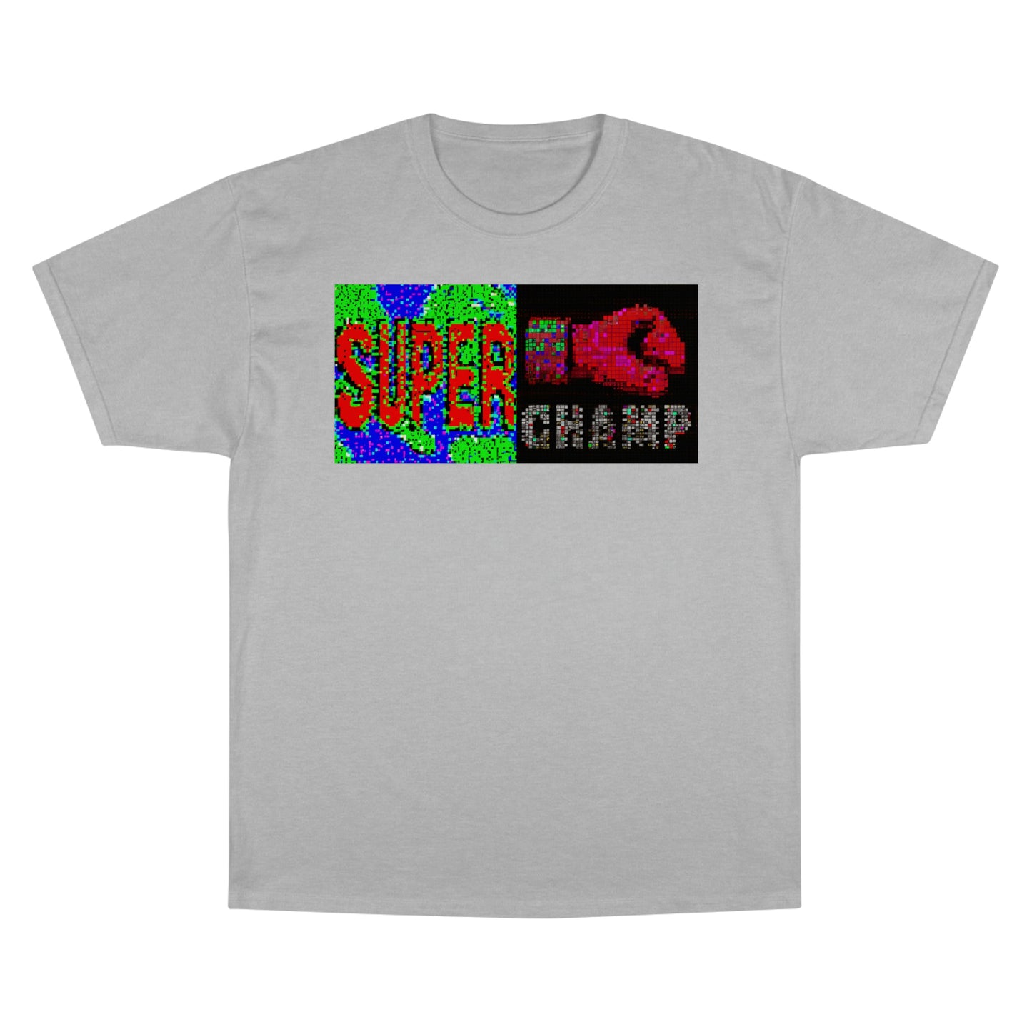 SUPER CHAMP (Alt Logo 3 Pixel) - AI Art - Champion T-Shirt