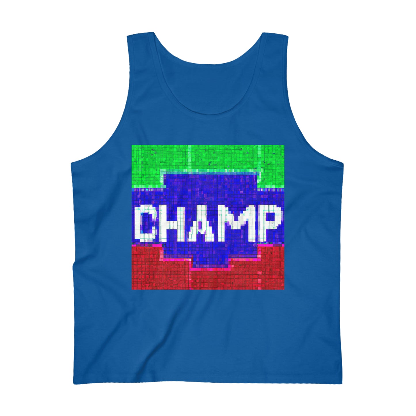 CHAMP (Alt Logo 4 Pixel) - AI Art - Men's Ultra Cotton Tank Top