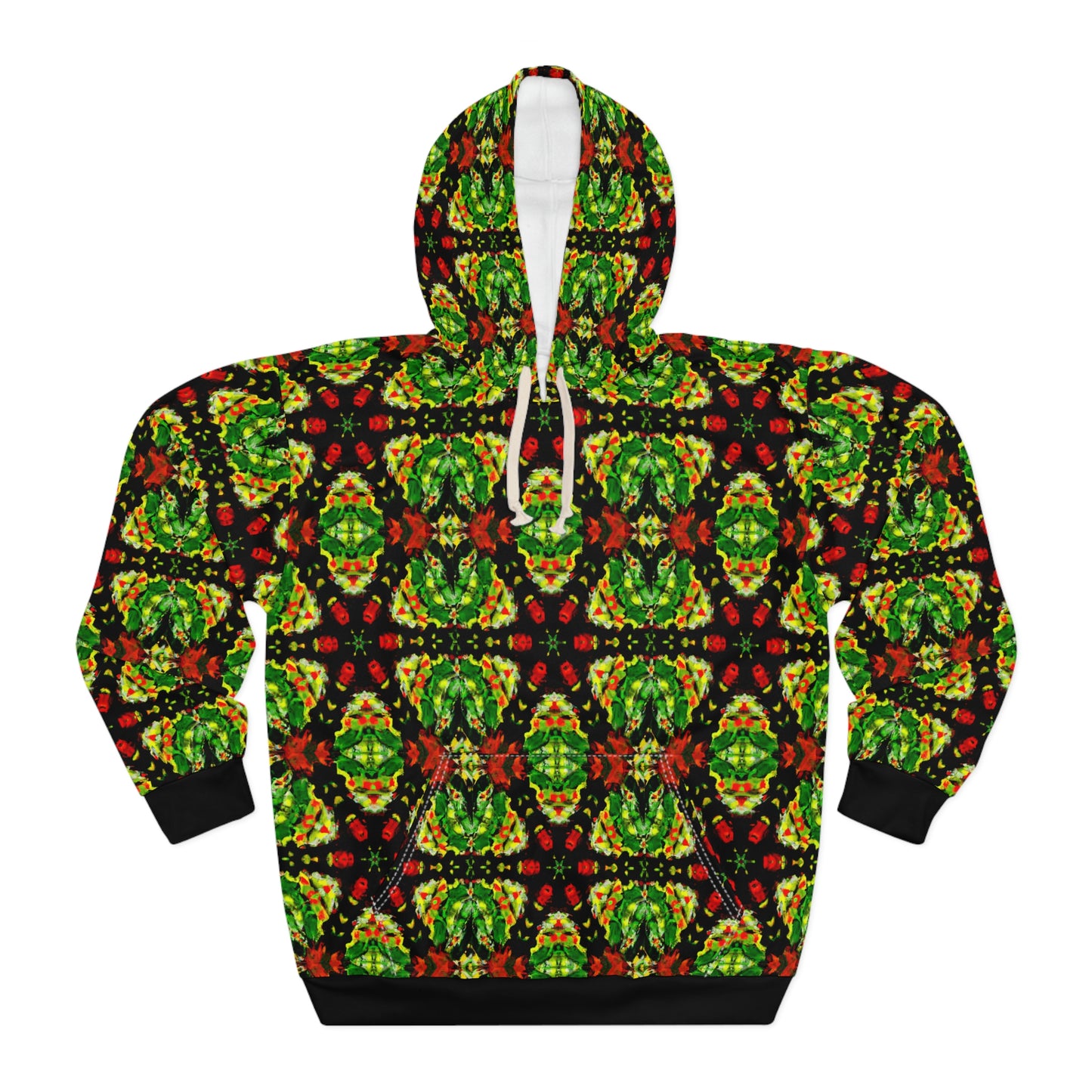 Rasta Star 3 - AI Art - Pullover Hoodie