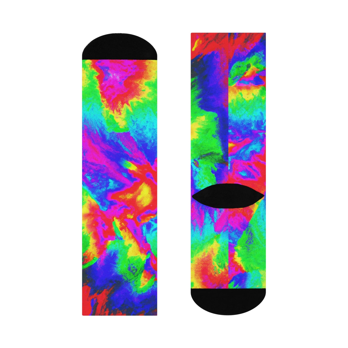 Tropical Storm Radar - AI Art - Crew Socks