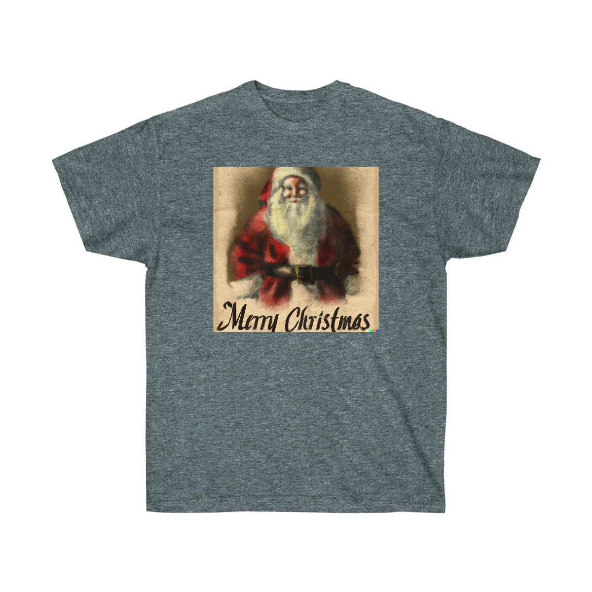 DaVinci Style Painting of Santa Claus "Merry Christmas" - AI Art - Ultra Cotton Tee