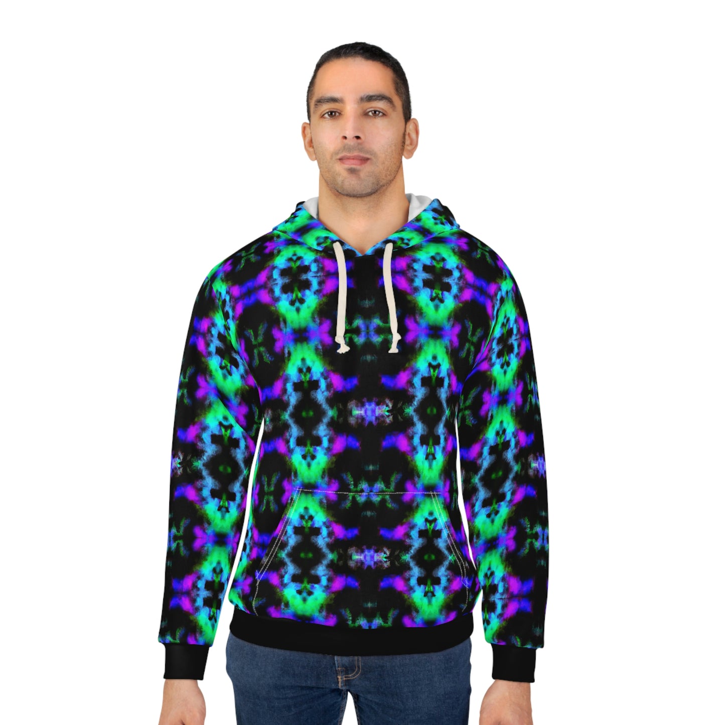 Hyperwave Fractal 4 - AI Art - Pullover Hoodie