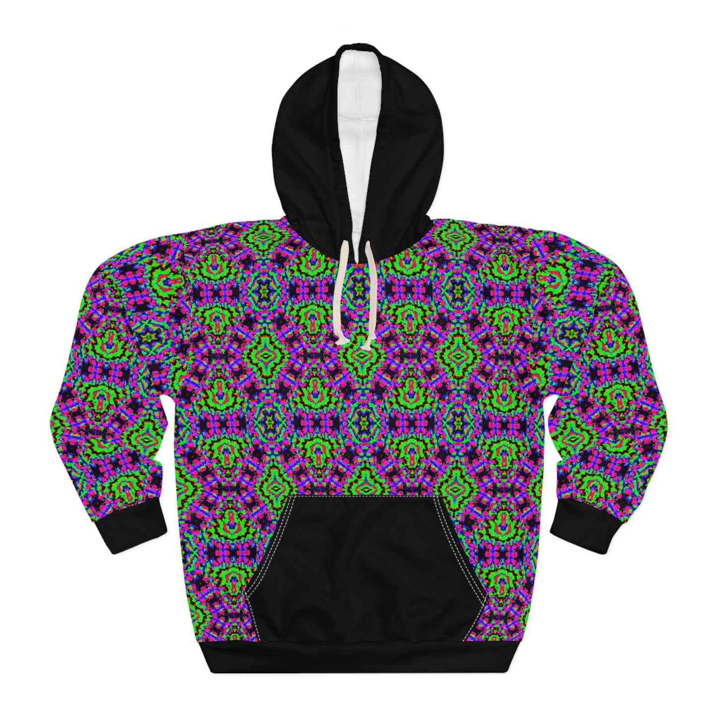 Hyperwave  Fractal 2 - AI Art - Pullover Hoodie