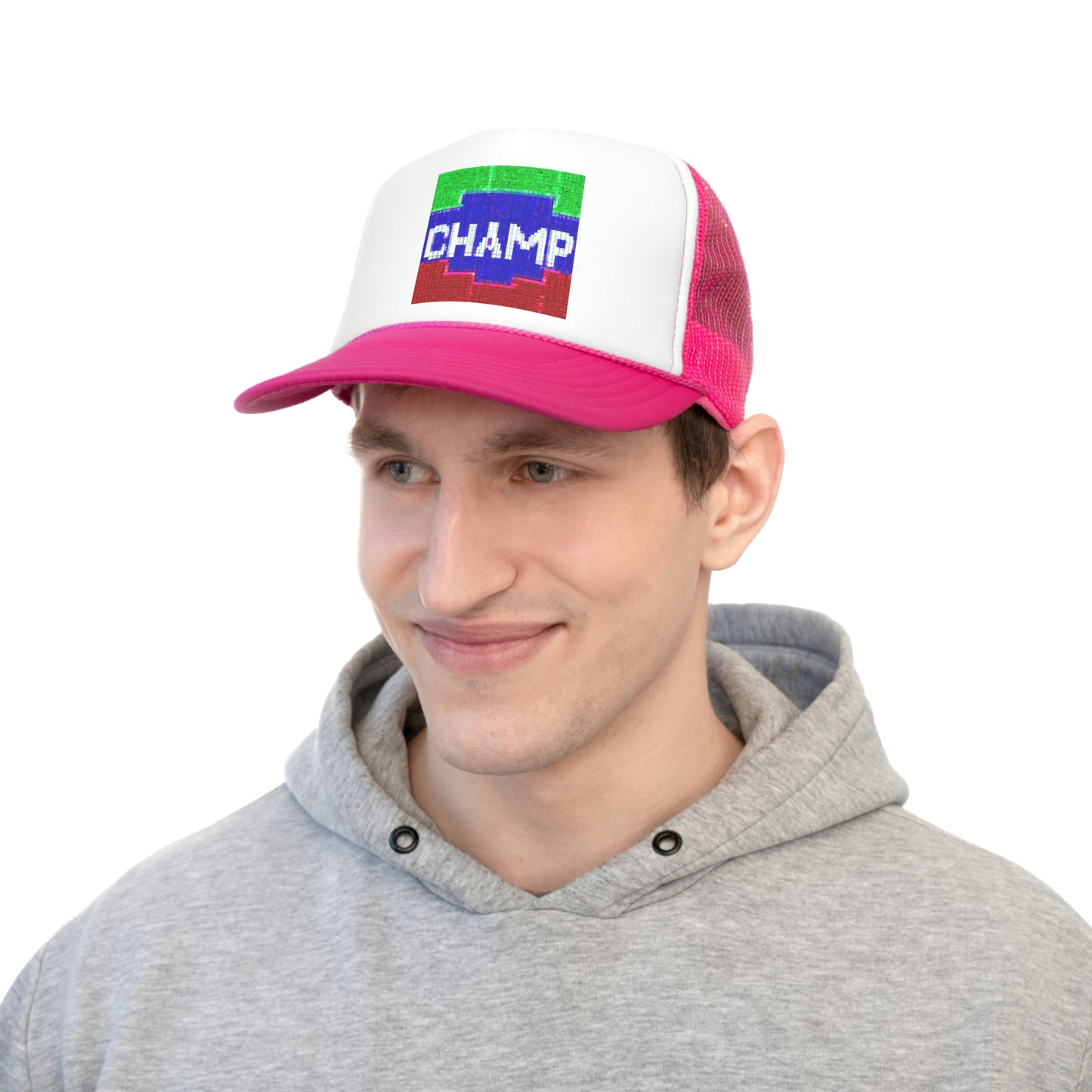 CHAMP (Alt Logo 4 Pixel) - AI Art - Trucker Hats