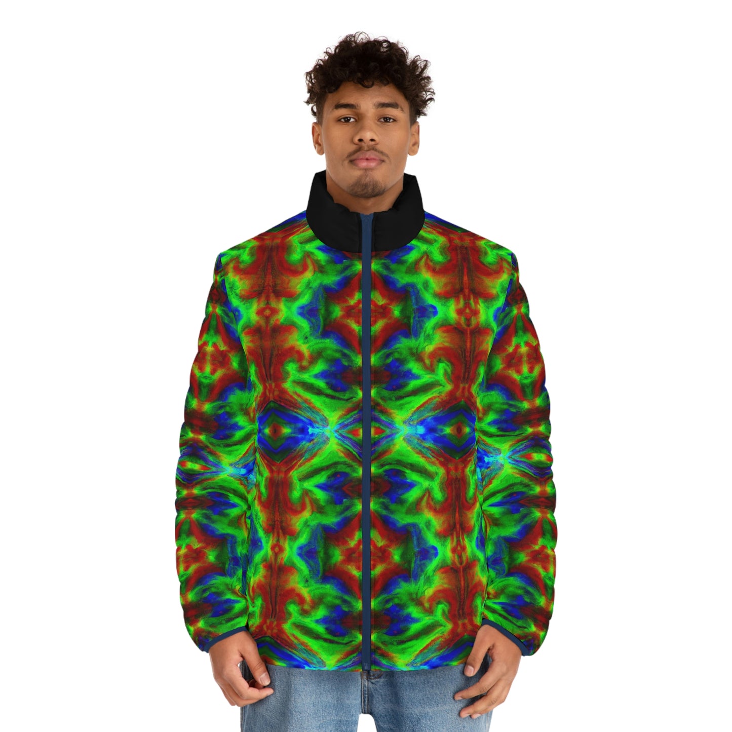 Hyperwave Deemster 1 Spaceballer Jacket - AI Art - Men's Puffer Jacket