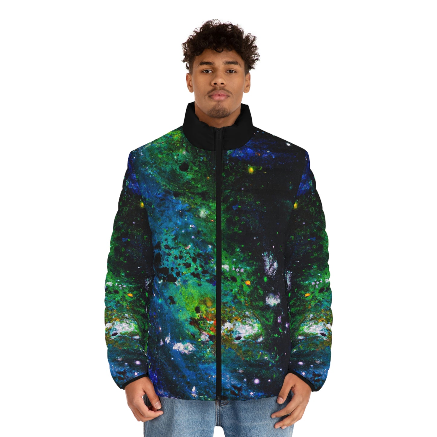 Nebula 1 Spaceballer Jacket - AI Art - Men's Puffer Jacket