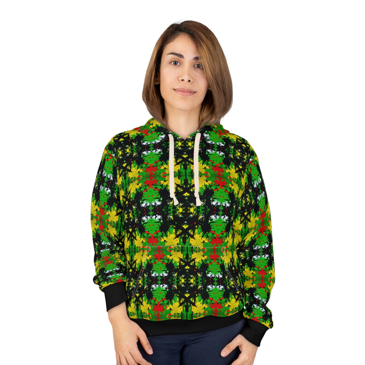 Rasta Star 1 - AI Art - Pullover Hoodie