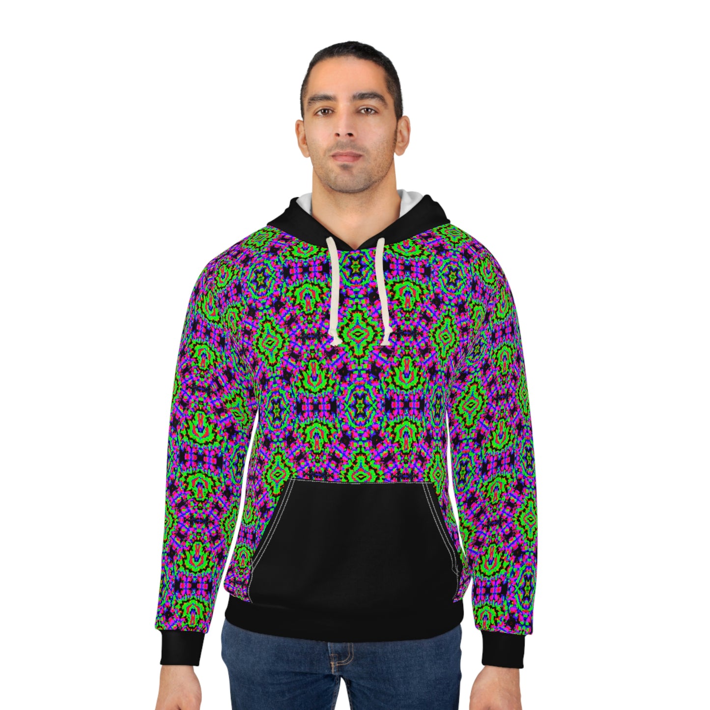 Hyperwave  Fractal 2 - AI Art - Pullover Hoodie