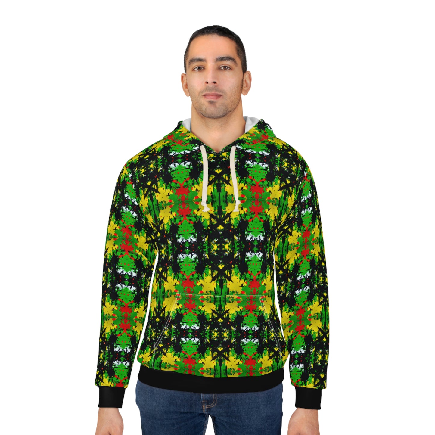 Rasta Star 1 - AI Art - Pullover Hoodie