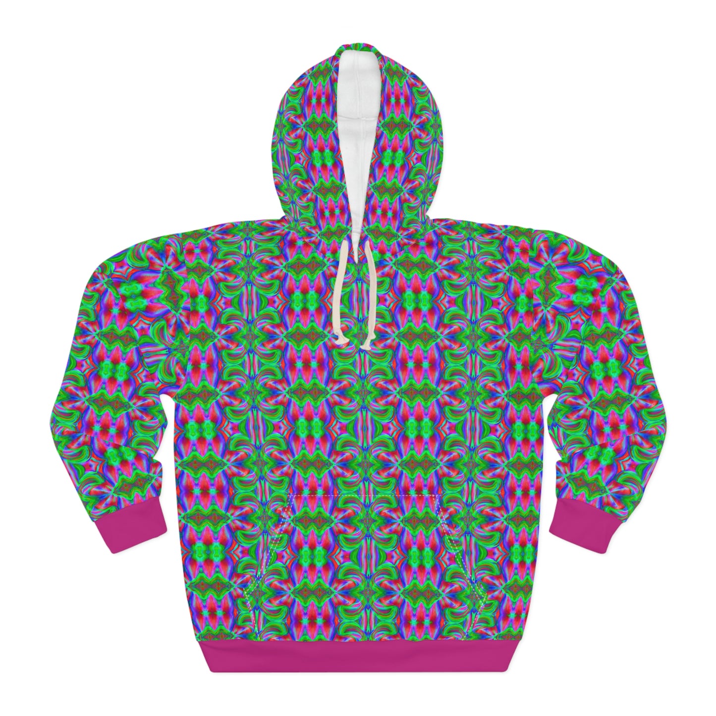 Hyperwave Tie-Dye 6 - AI Art - Pullover Hoodie