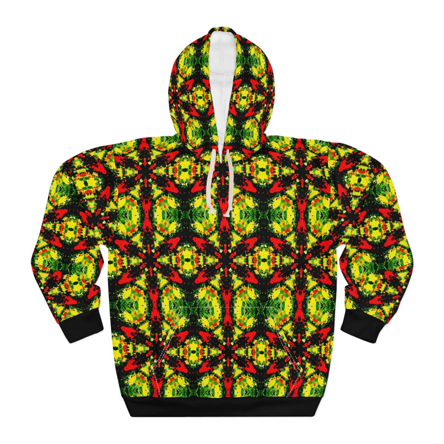 Rasta Star 2 - AI Art - Pullover Hoodie