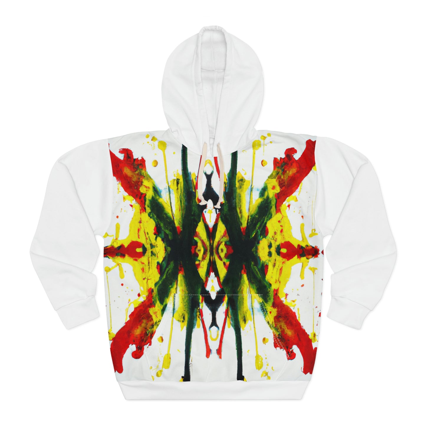 Rasta Symmetry 1 - AI Art - Pullover Hoodie