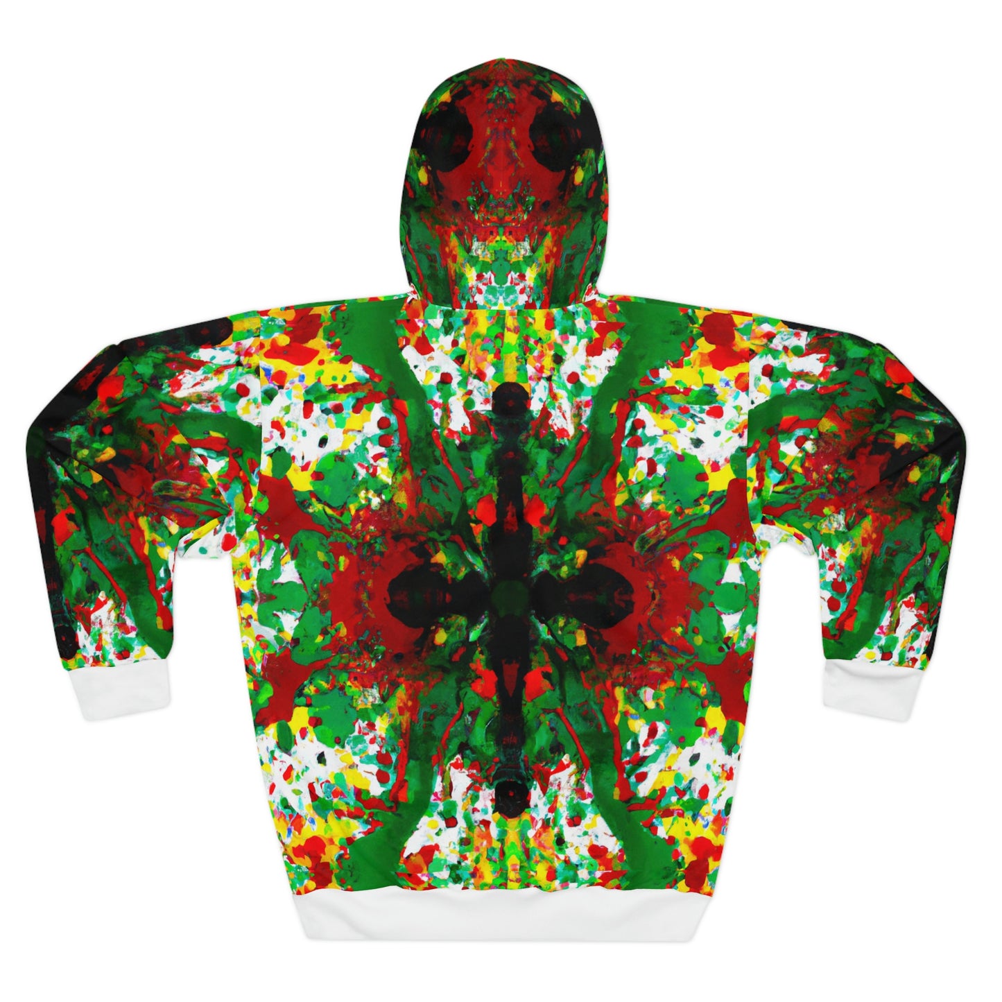 Rasta Kaleidescope Cross - AI Art - Pullover Hoodie