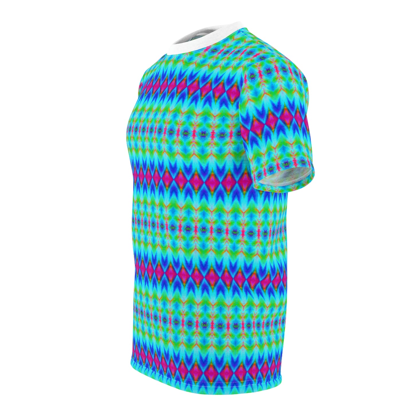 Hyperwave Argyle 1 - AI Art - T-Shirt