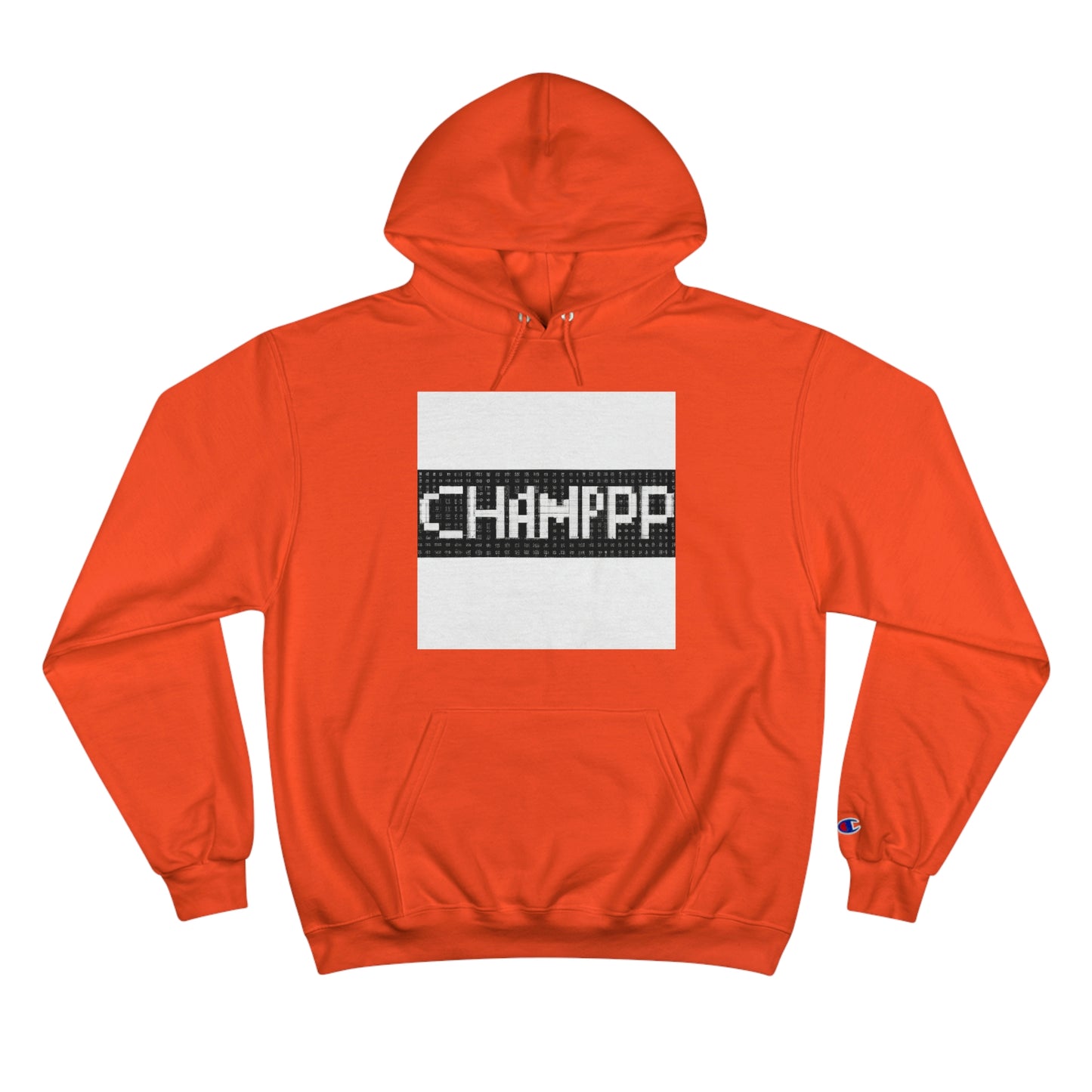 CHAMPPP Logo 11 (Pixel) - AI Art - Champion Hoodie