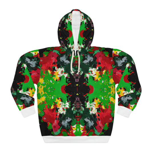 Rasta Kaleidescope 2 - AI Art - Pullover Hoodie