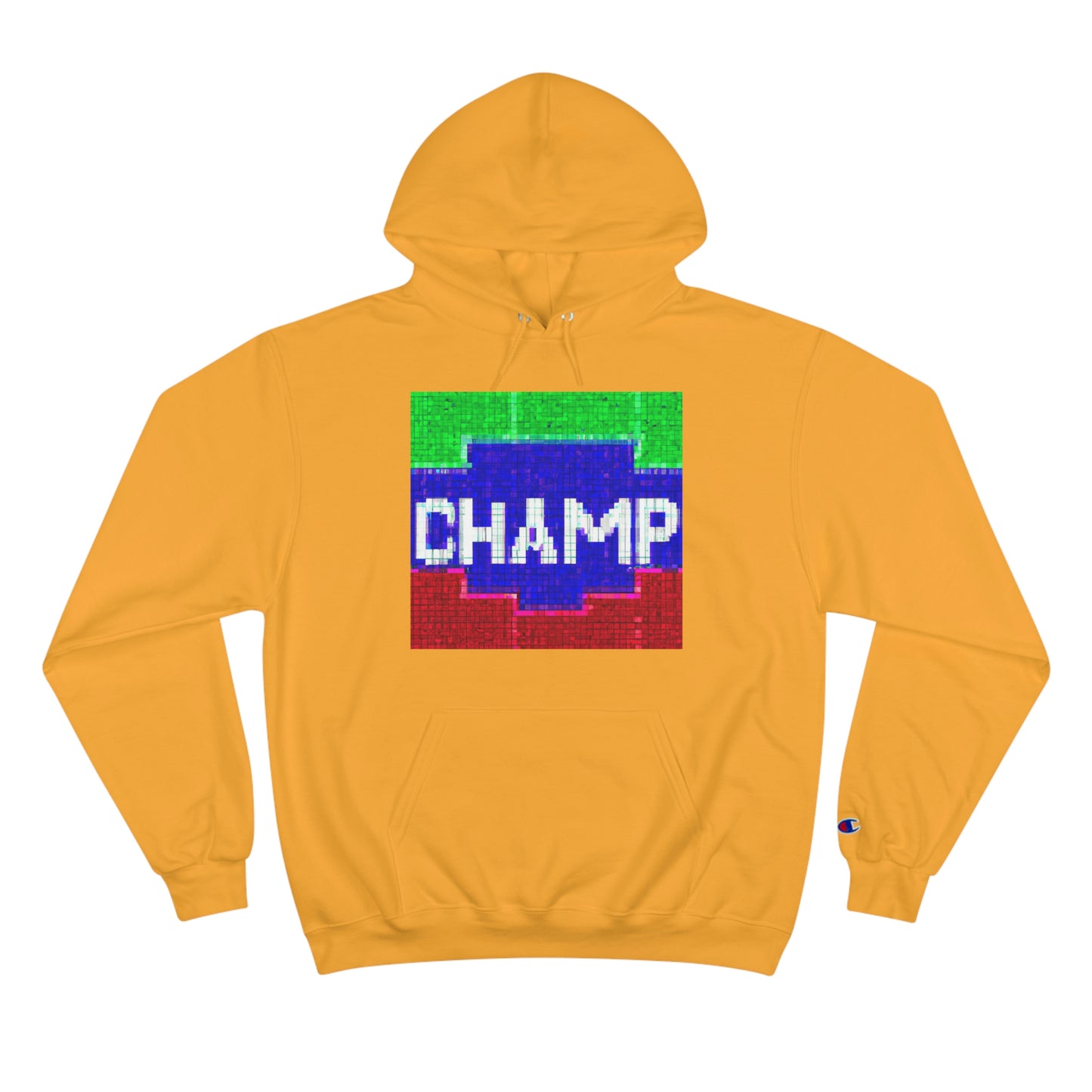 CHAMP (Alt Logo 1 Pixel Art) - AI Art - Champion Hoodie