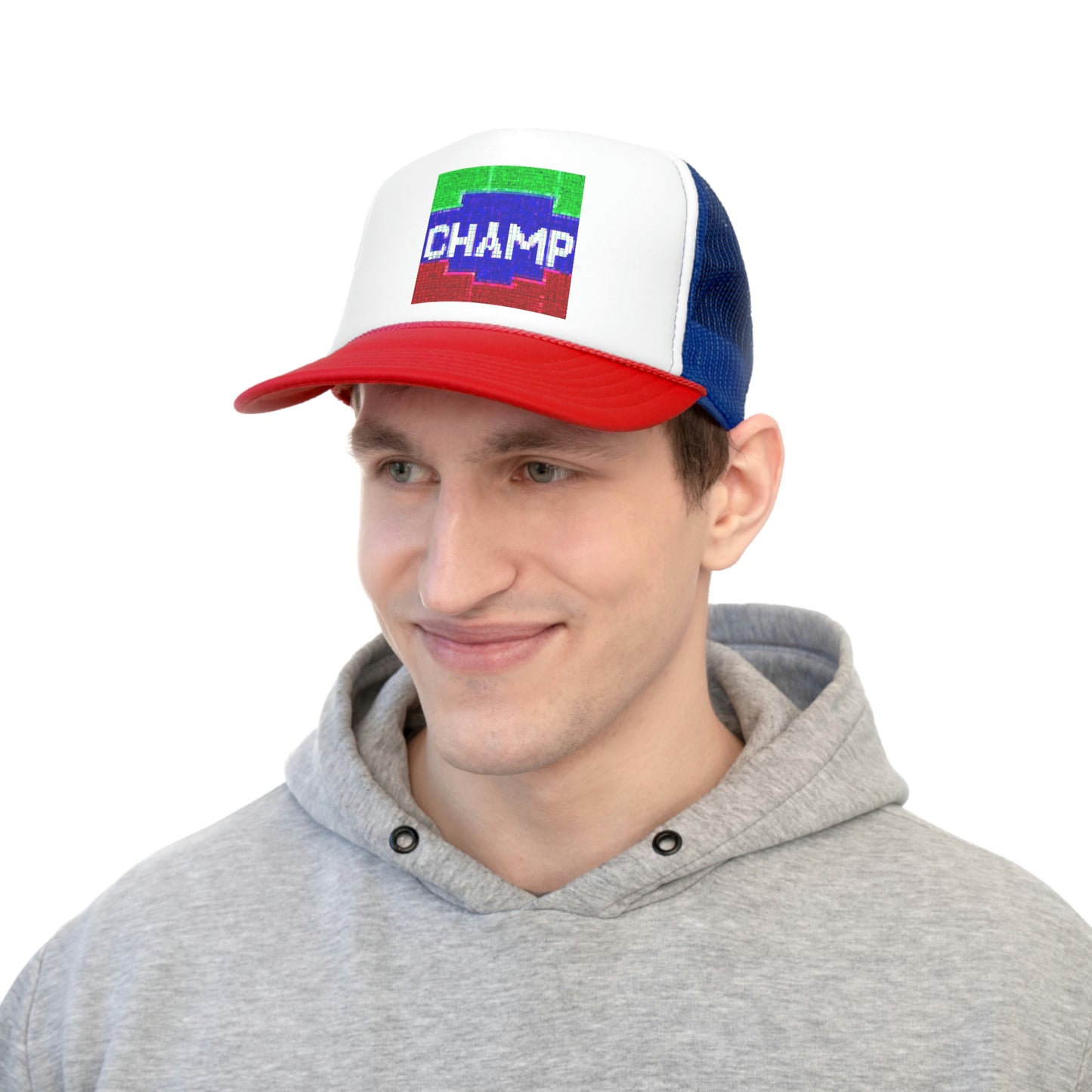 CHAMP (Alt Logo 4 Pixel) - AI Art - Trucker Hats