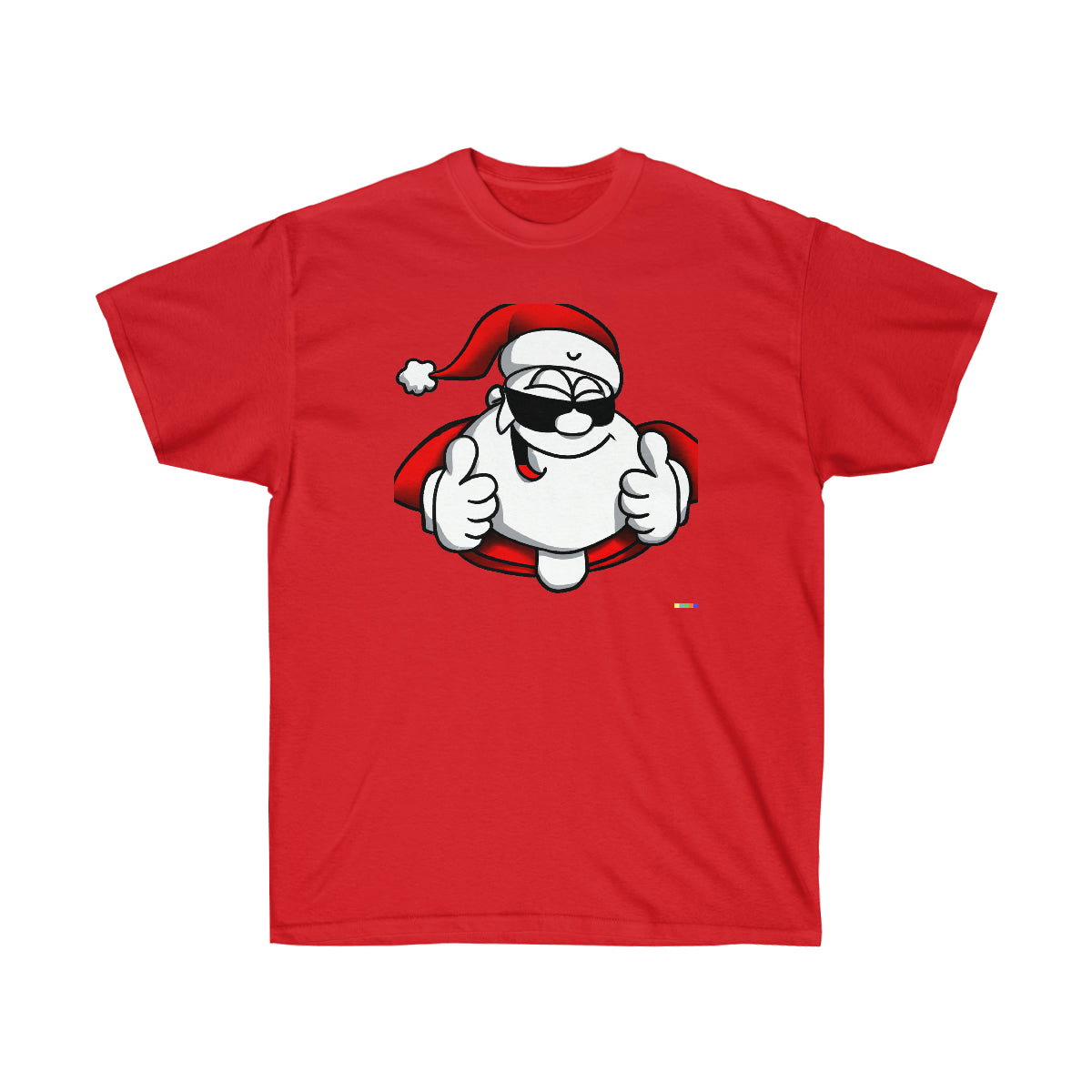 Santa Claus 2 Thumbs Up - AI Cartoon Art - Ultra Cotton Tee