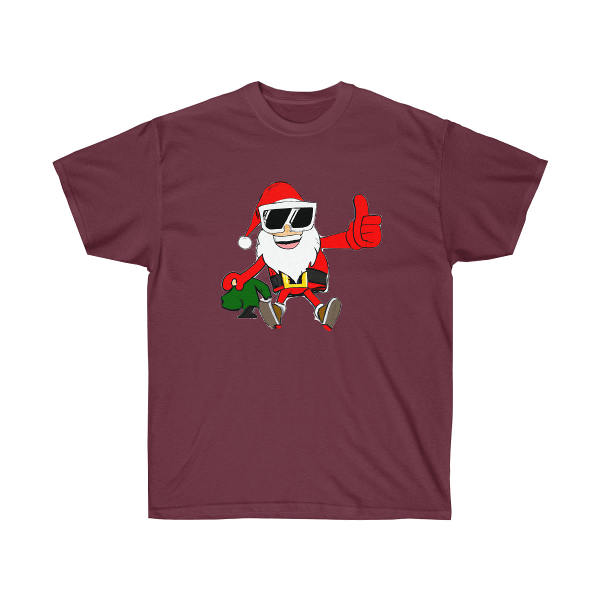 Santa Claus Macho Old Man - AI Cartoon Art - Ultra Cotton Tee