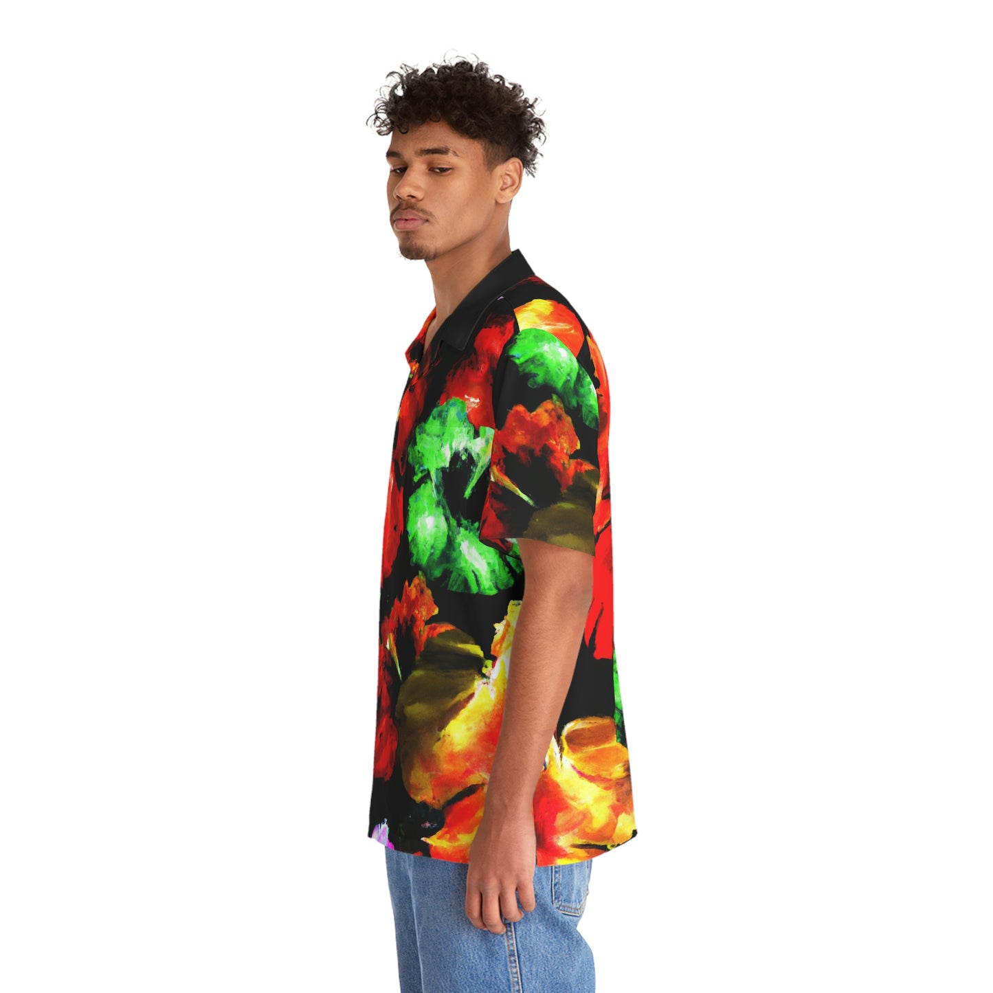 Hibiscus Watercolor 8 - AI Art - Men's Hawaiian Shirt