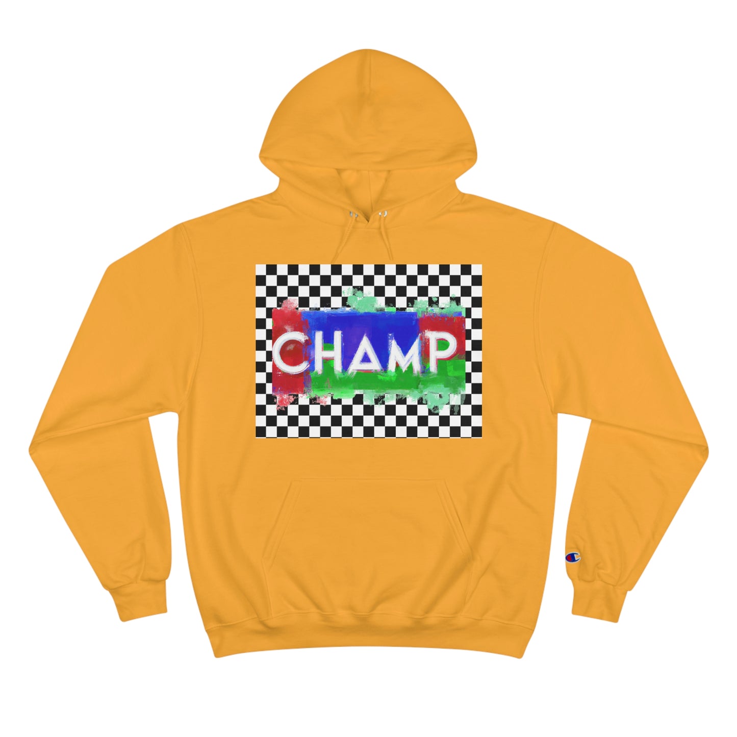 Checkered Flag (CHAMP Logo 1) - Champion Hoodie