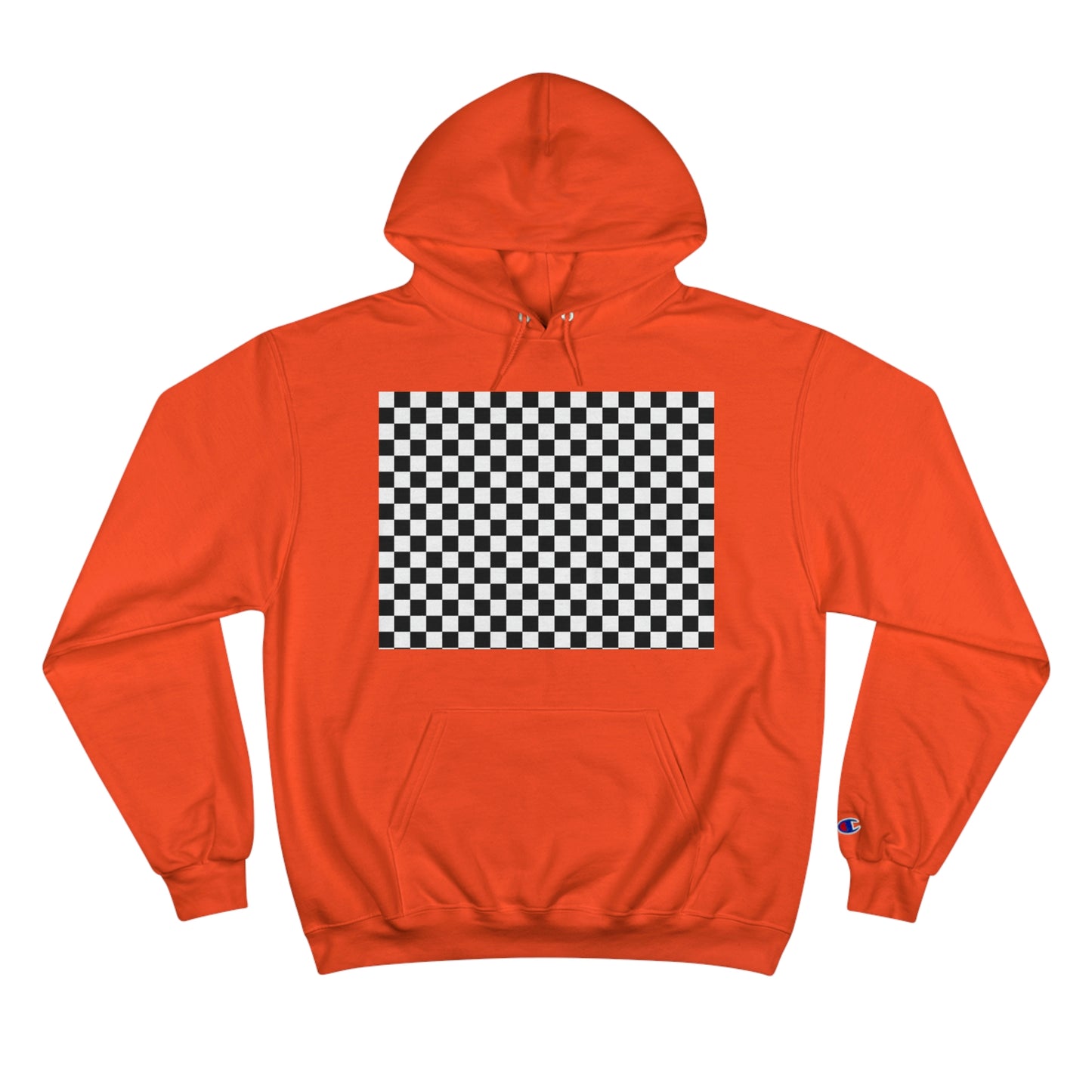 Checkered Flag (No Logo) - Champion Hoodie