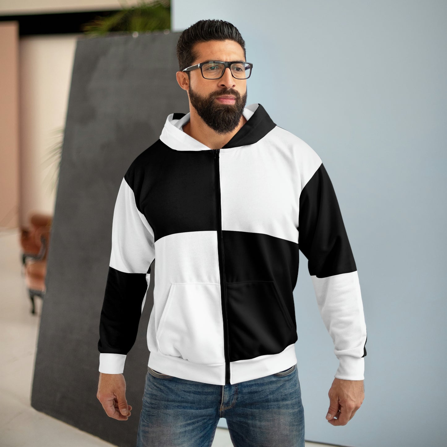 Giant Checkers - Zip Hoodie