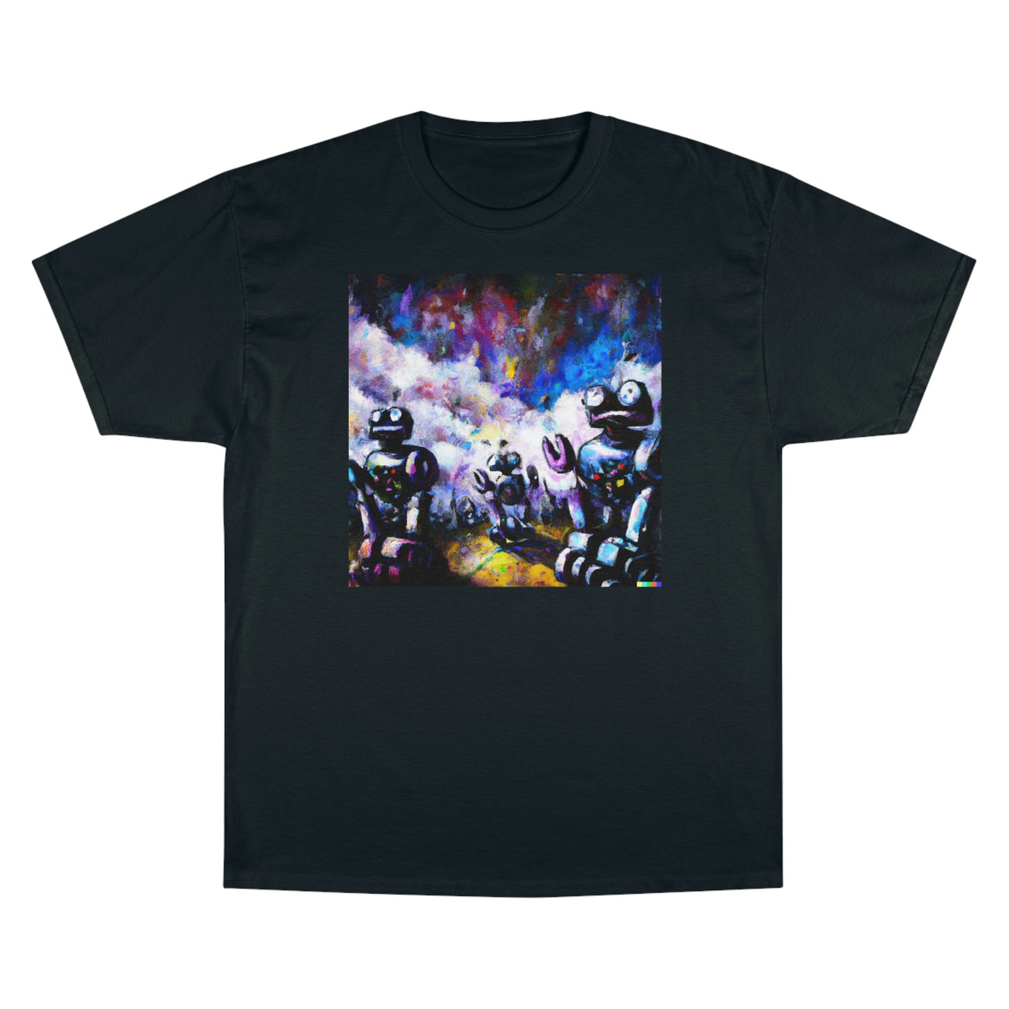 Robots in Space 3 - AI Art - Champion T-Shirt