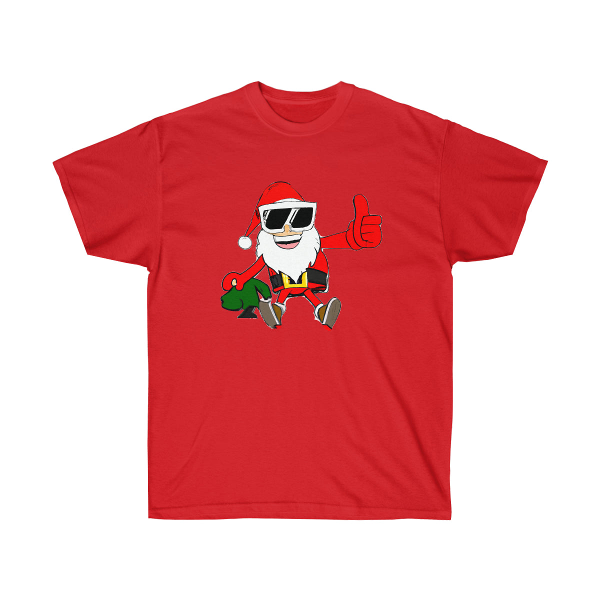 Santa Claus Macho Old Man - AI Cartoon Art - Ultra Cotton Tee