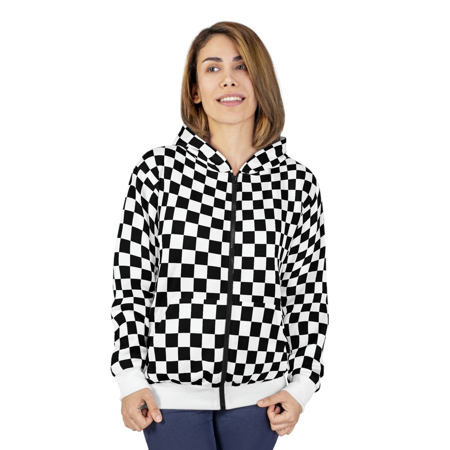 Checkered Flag - Zip Hoodie