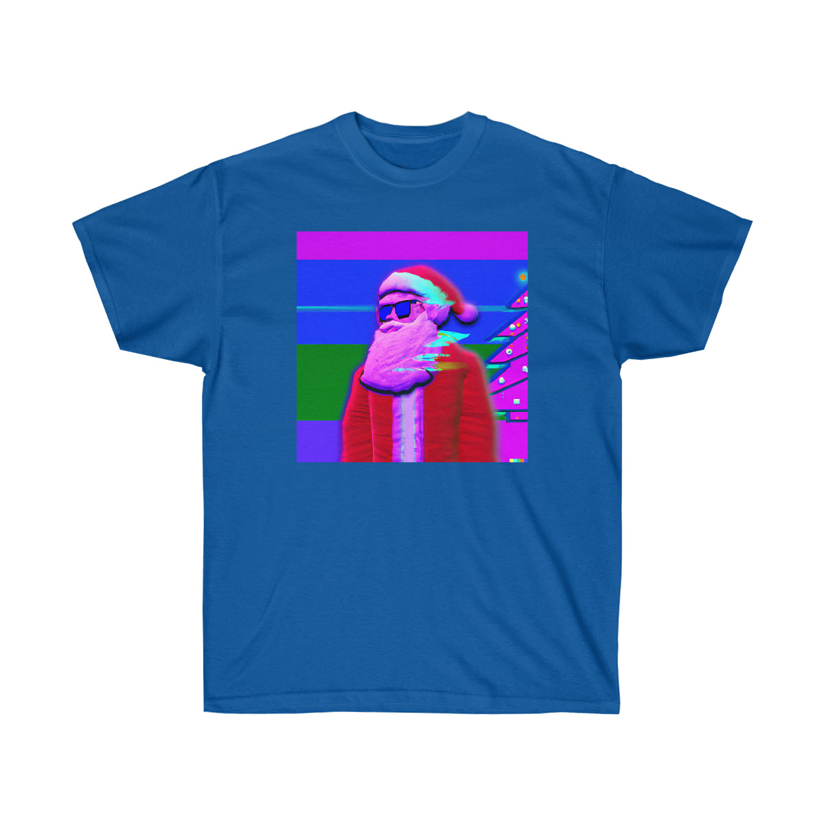 Santa Cool Dude - Vaporwave AI Art - Ultra Cotton Tee