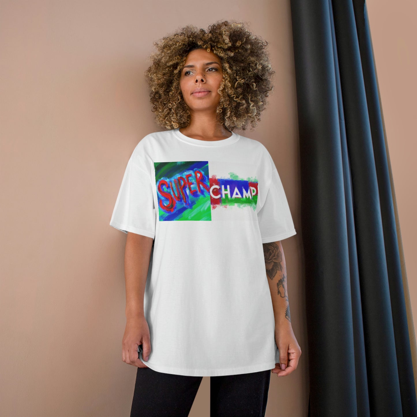 SUPER CHAMP (Main Logo) - AI Art - Champion T-Shirt