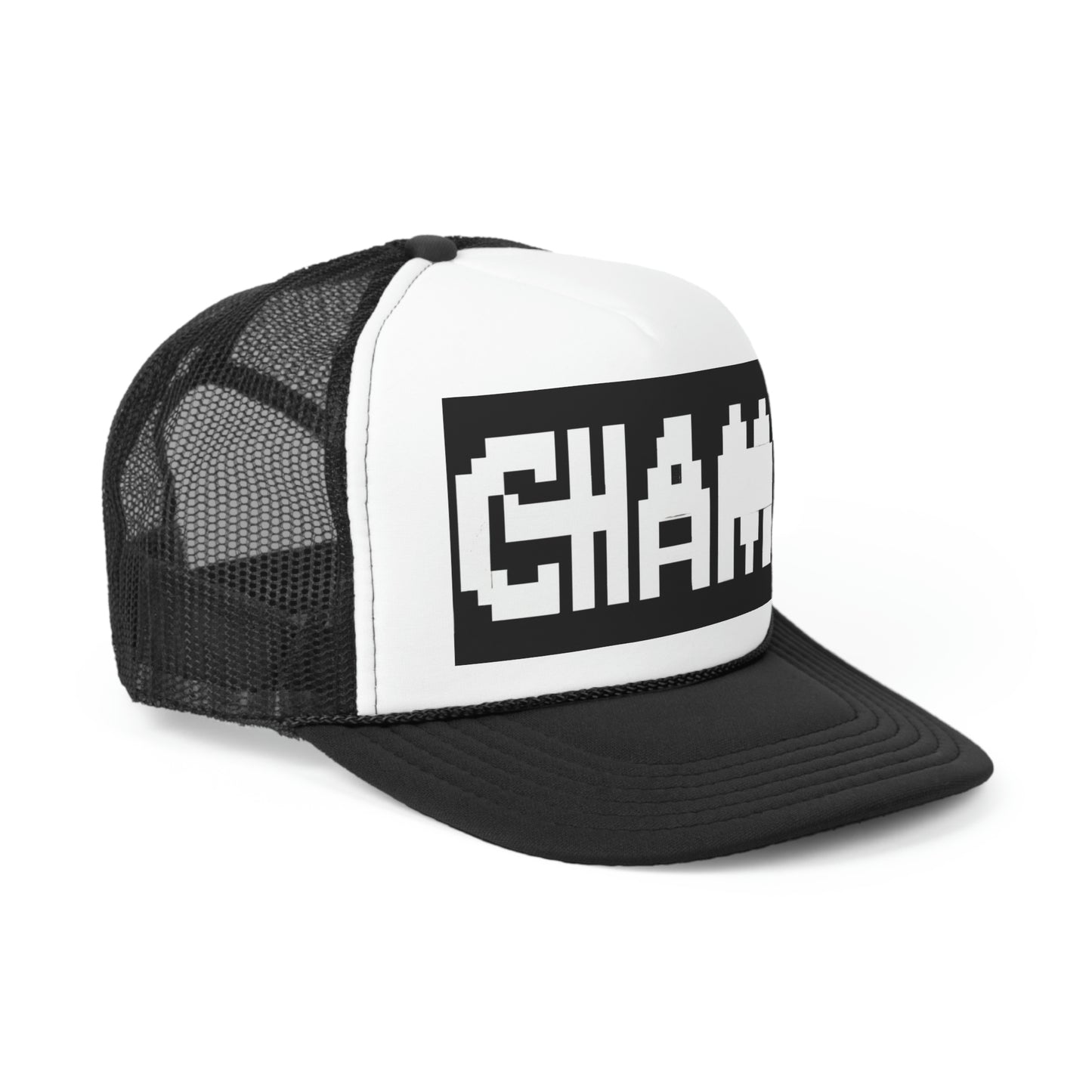 CHAMP Logo 9 B&W - AI Art - Trucker Caps