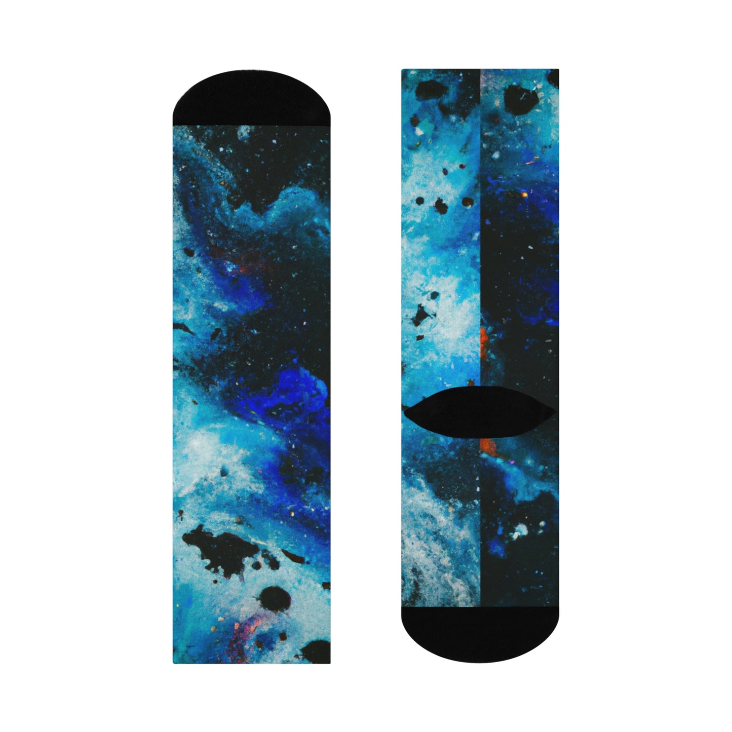 Nebula 2 - AI Art - Cushioned Crew Socks