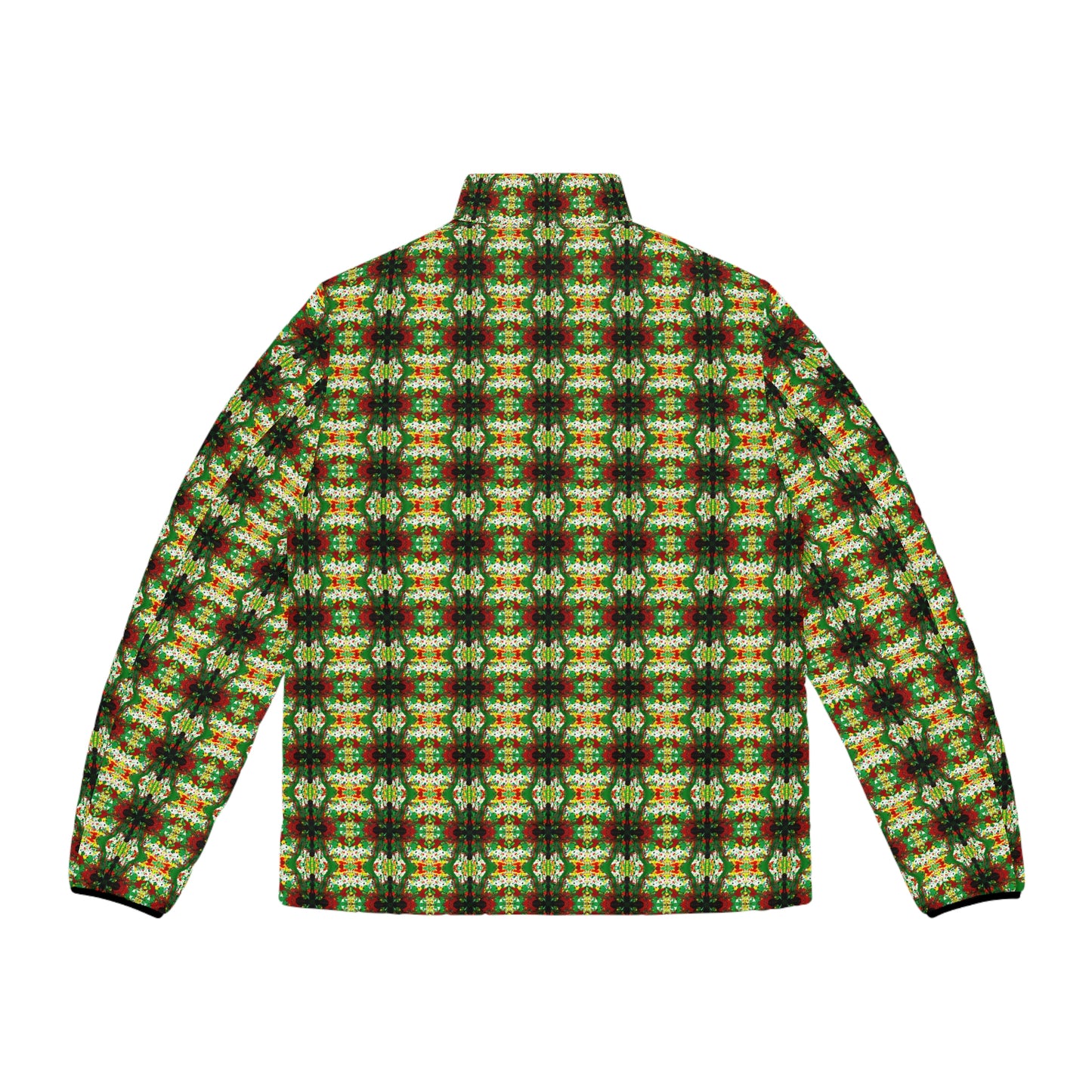 Rasta Kaleidescope 1 Spaceballer Jacket - AI Art - Men's Puffer Jacket