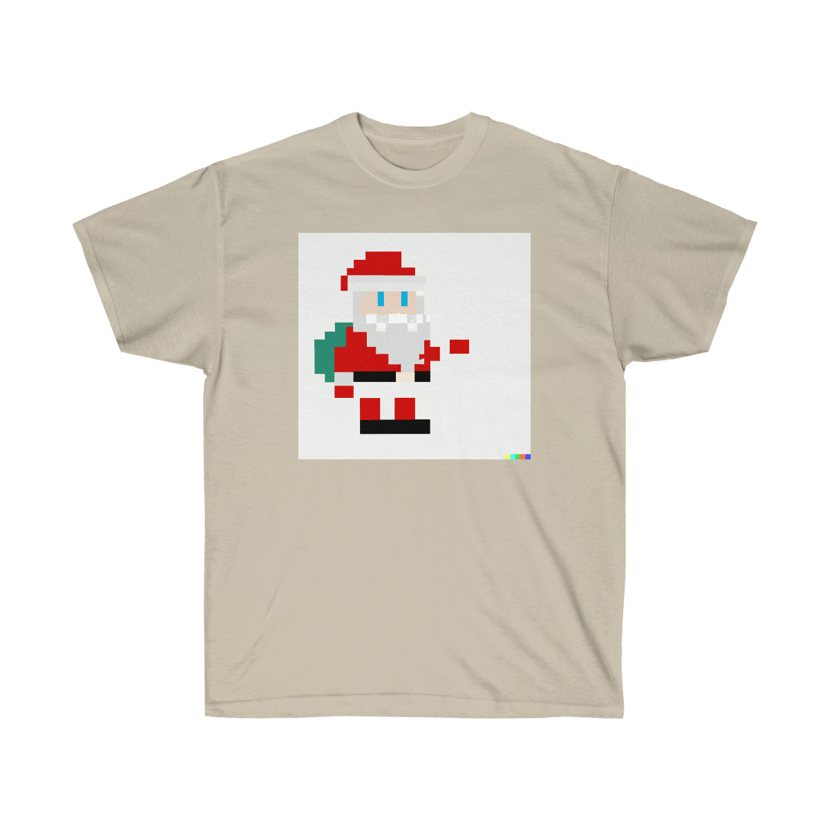 8-bit Pixel Santa - AI 8-bit Pixel Art - Ultra Cotton Tee