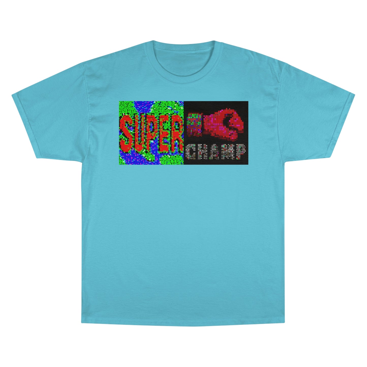 SUPER CHAMP (Alt Logo 3 Pixel) - AI Art - Champion T-Shirt