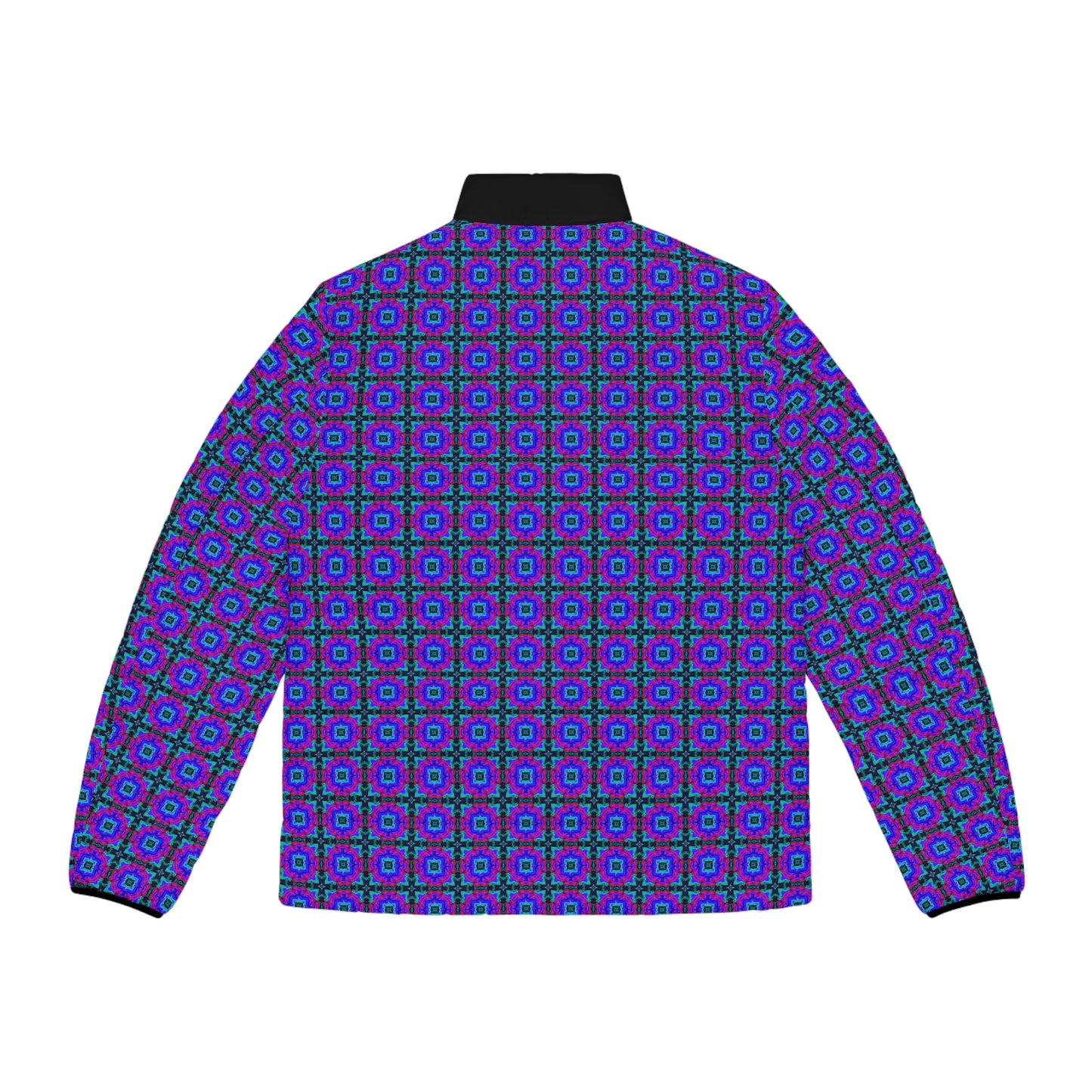 Vaporwave Purple Spaceballer Jacket - AI Art - Men's Puffer Jacket