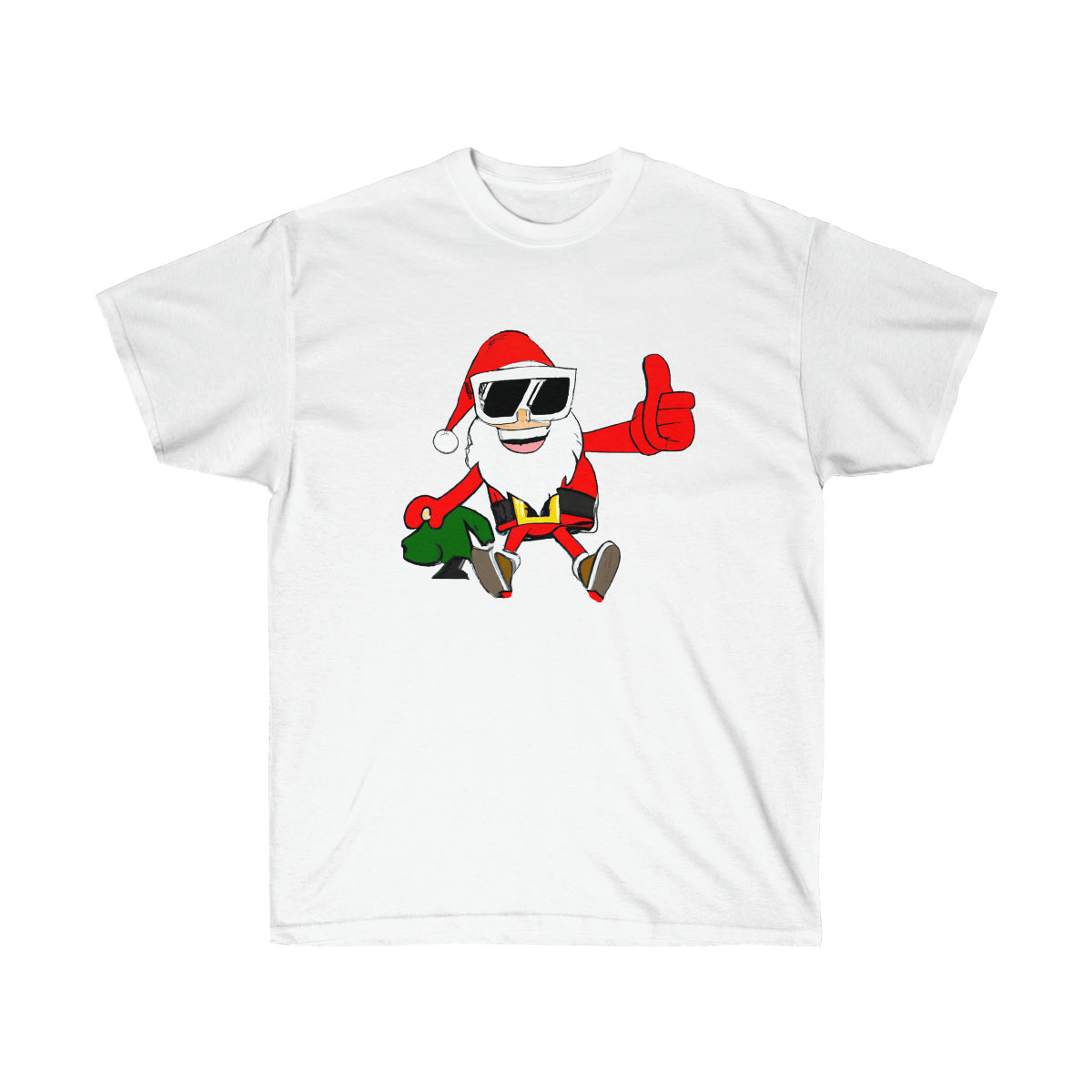 Santa Claus Macho Old Man - AI Cartoon Art - Ultra Cotton Tee