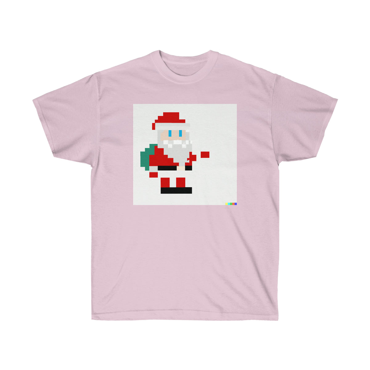 8-bit Pixel Santa - AI 8-bit Pixel Art - Ultra Cotton Tee