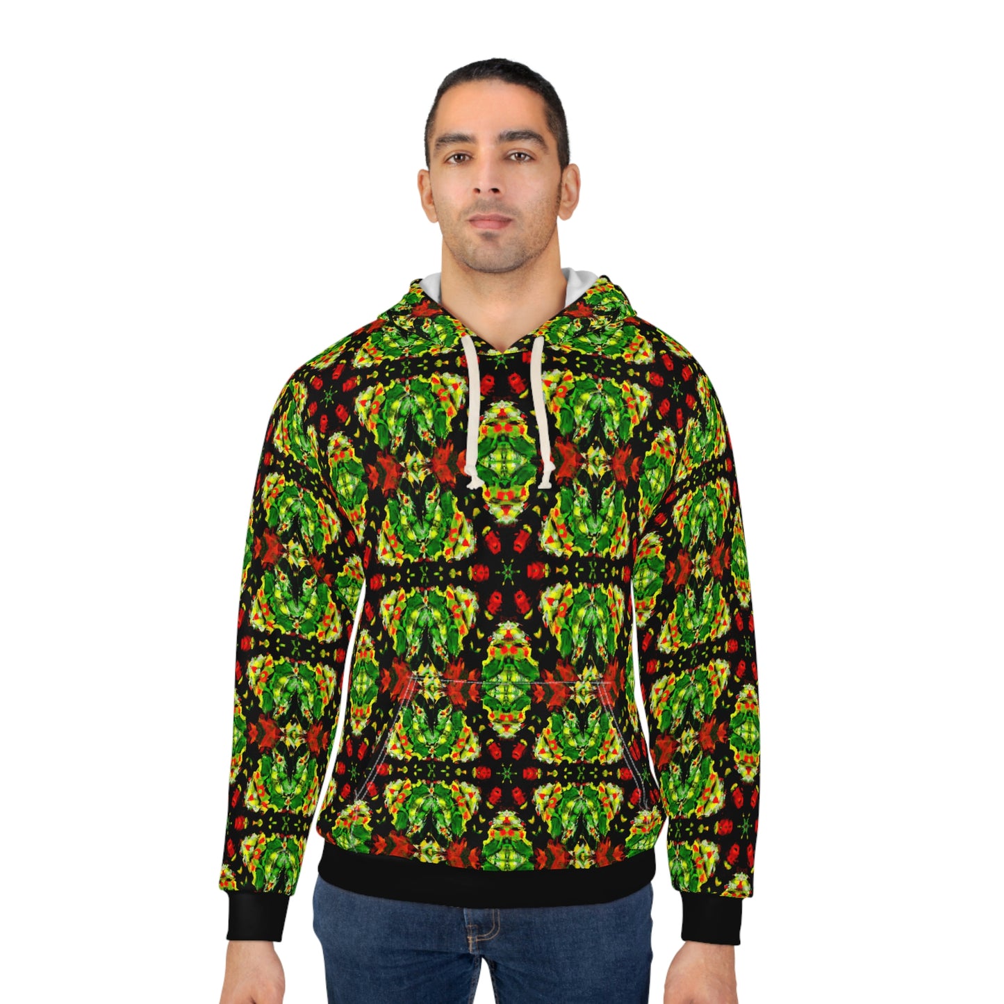 Rasta Star 3 - AI Art - Pullover Hoodie