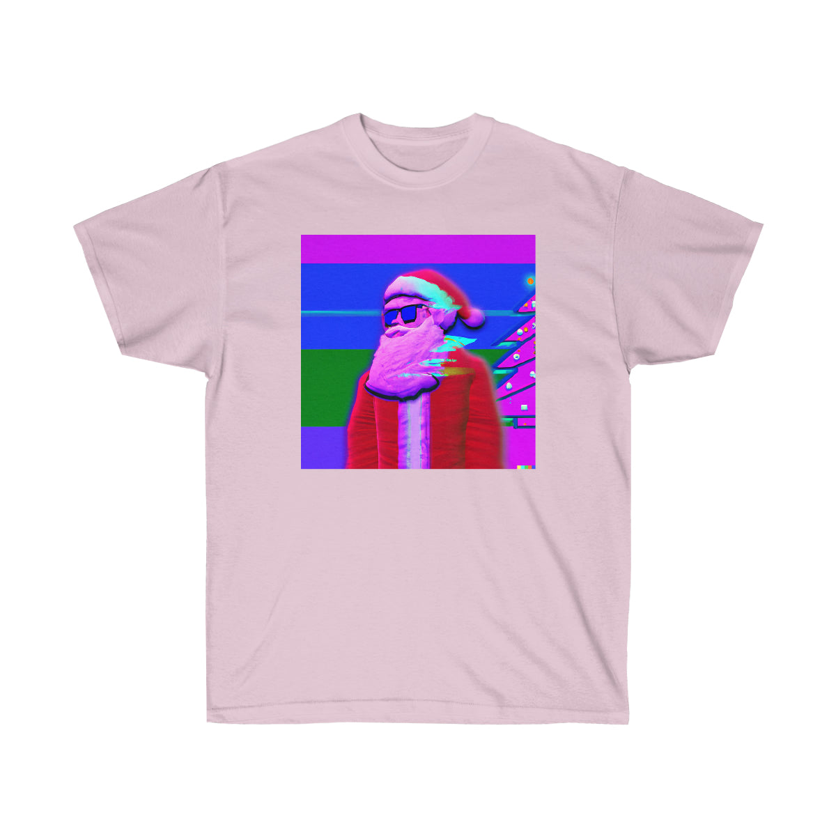 Santa Cool Dude - Vaporwave AI Art - Ultra Cotton Tee