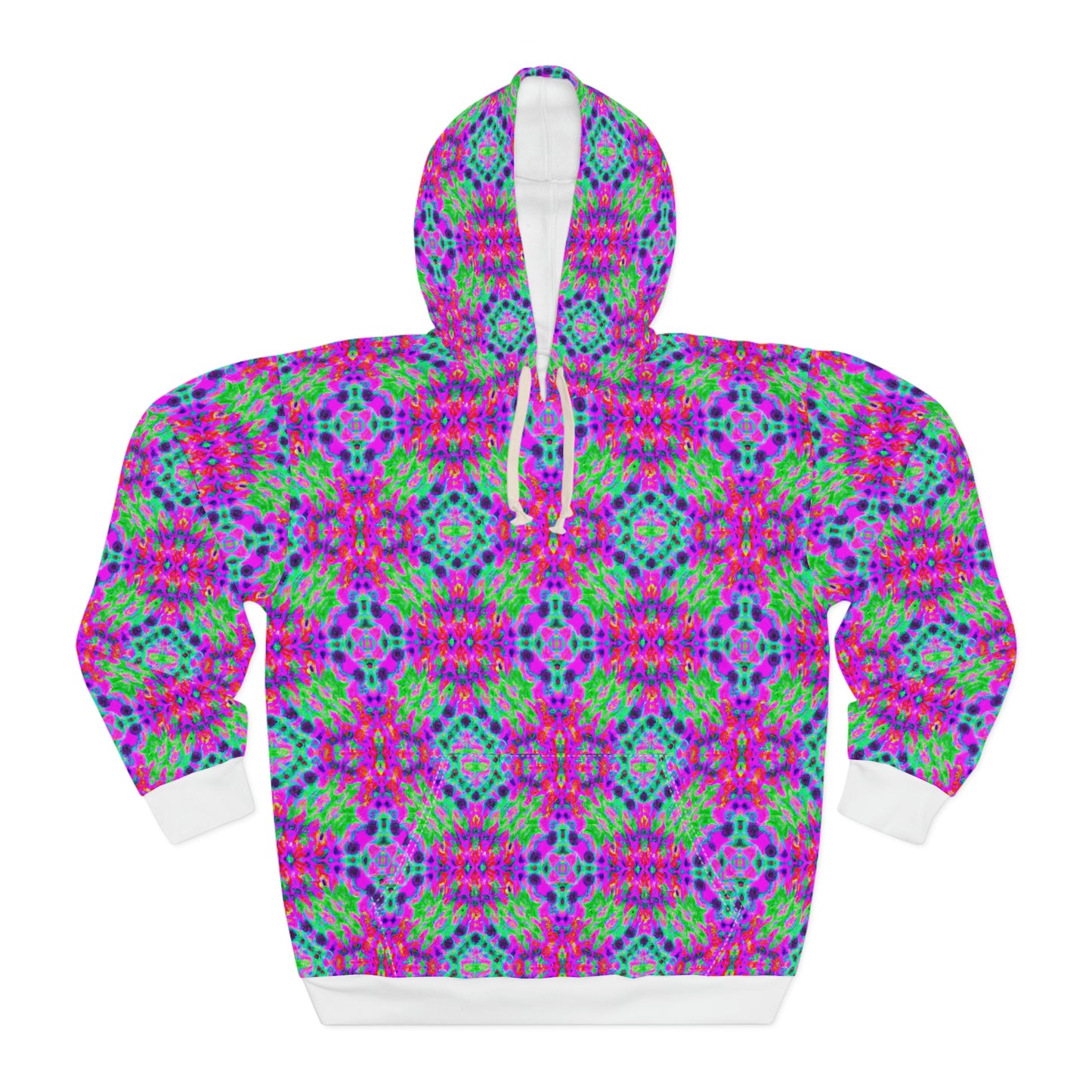 Hyperwave Fractal 5 - AI Art - Pullover Hoodie