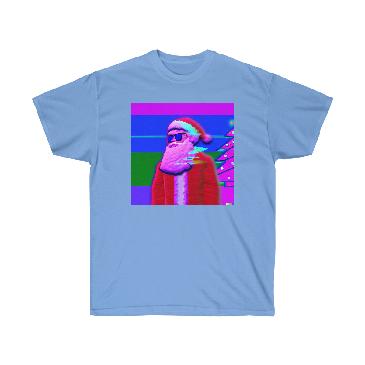 Santa Cool Dude - Vaporwave AI Art - Ultra Cotton Tee