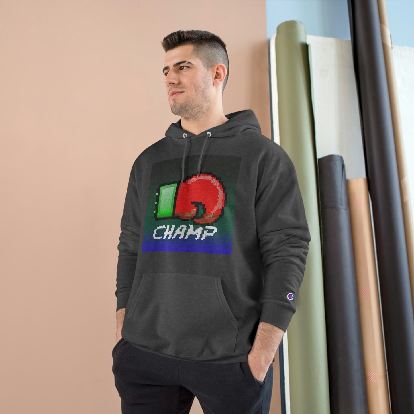 CHAMP 2 (Alt Logo 1) - AI Art - Champion Hoodie