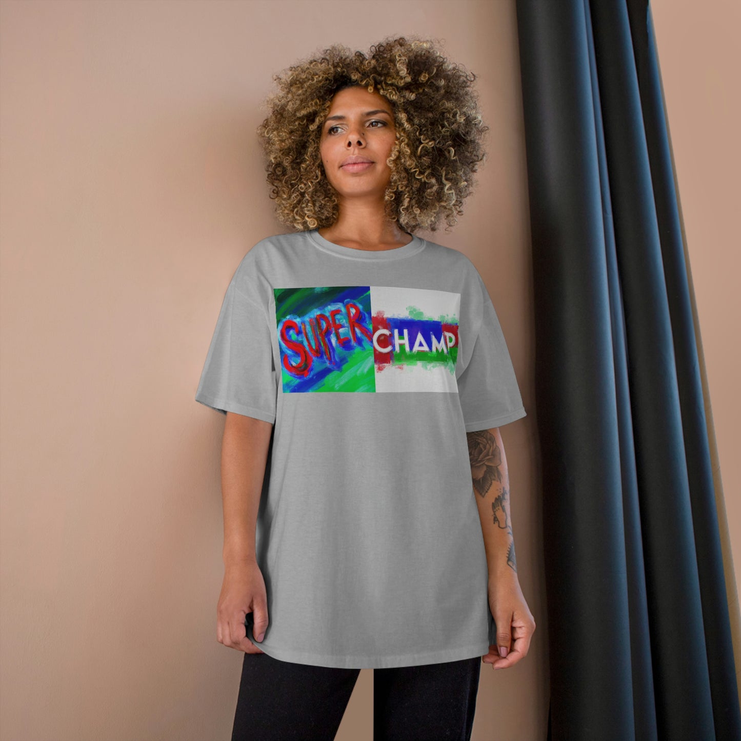 SUPER CHAMP (Main Logo) - AI Art - Champion T-Shirt