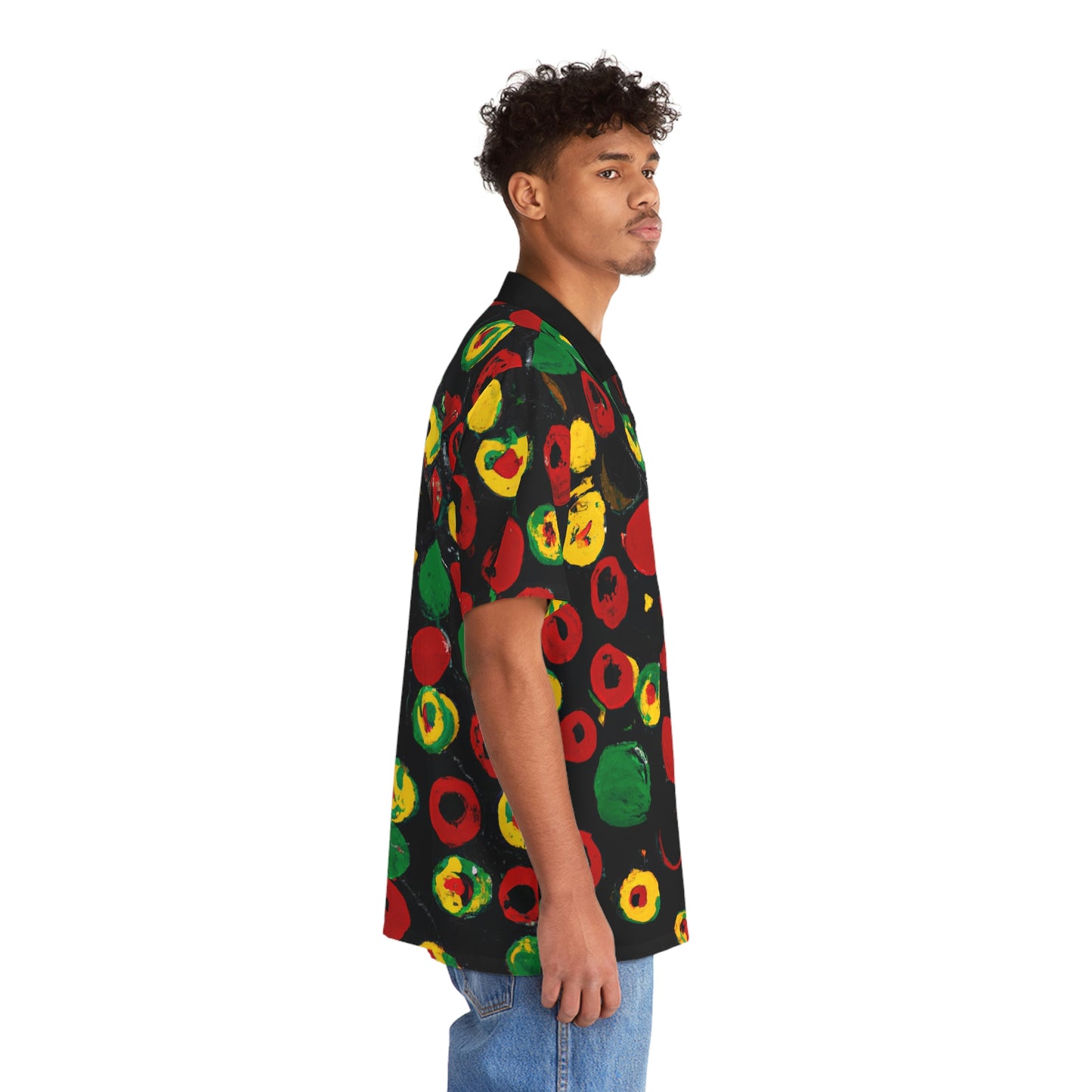 Rasta Polka Dot - AI Art - Men's Hawaiian Shirt