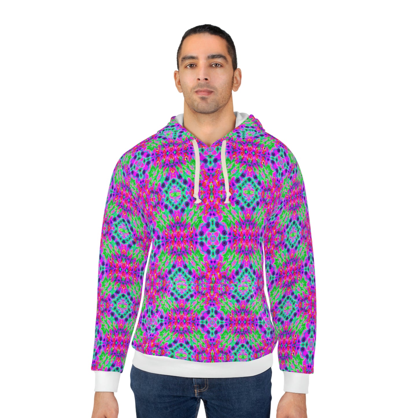 Hyperwave Fractal 5 - AI Art - Pullover Hoodie